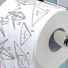 Papier toilette Origami