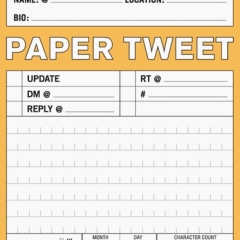 Tweets en papier