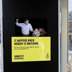 Affiche interactive Amnesty International