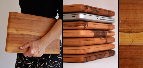 photo du MacBook en bois